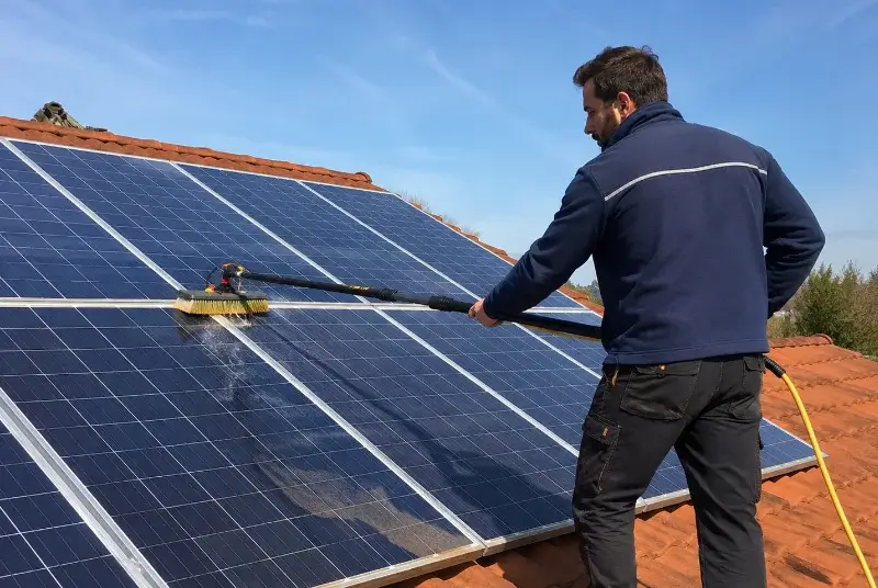 Nettoyage et entretien de panneaux solaires à Llauro